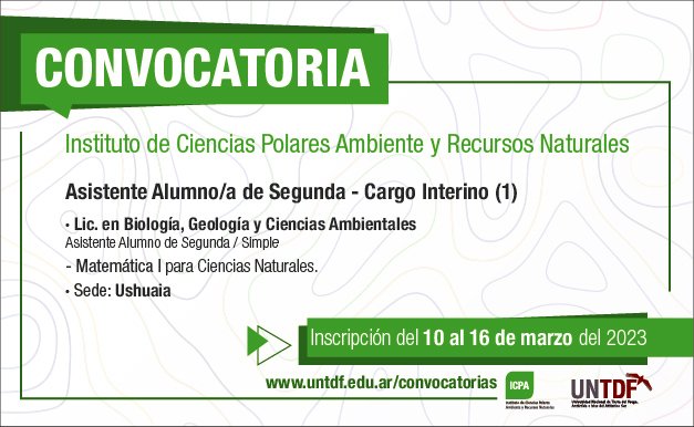 Convocatoria asistente 